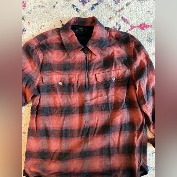 Vince Plaid Quarter Zip Size Medium - Picture 5 of 6